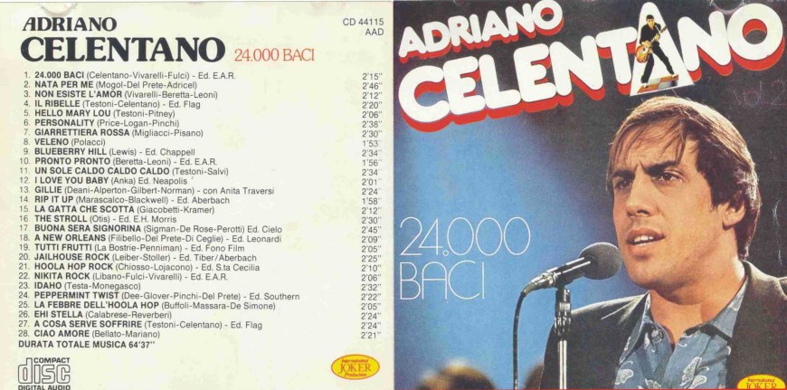 Adriano Celentano 24000 Baci 24 тыс поцелуев 1961
