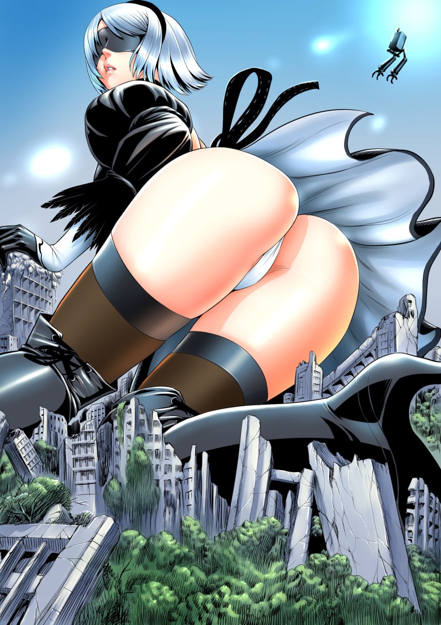 NIER Automata giantess