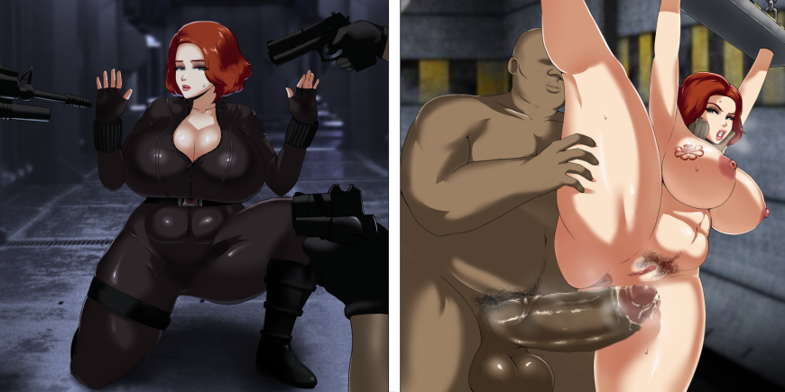 Черная вдова Марвел futa
